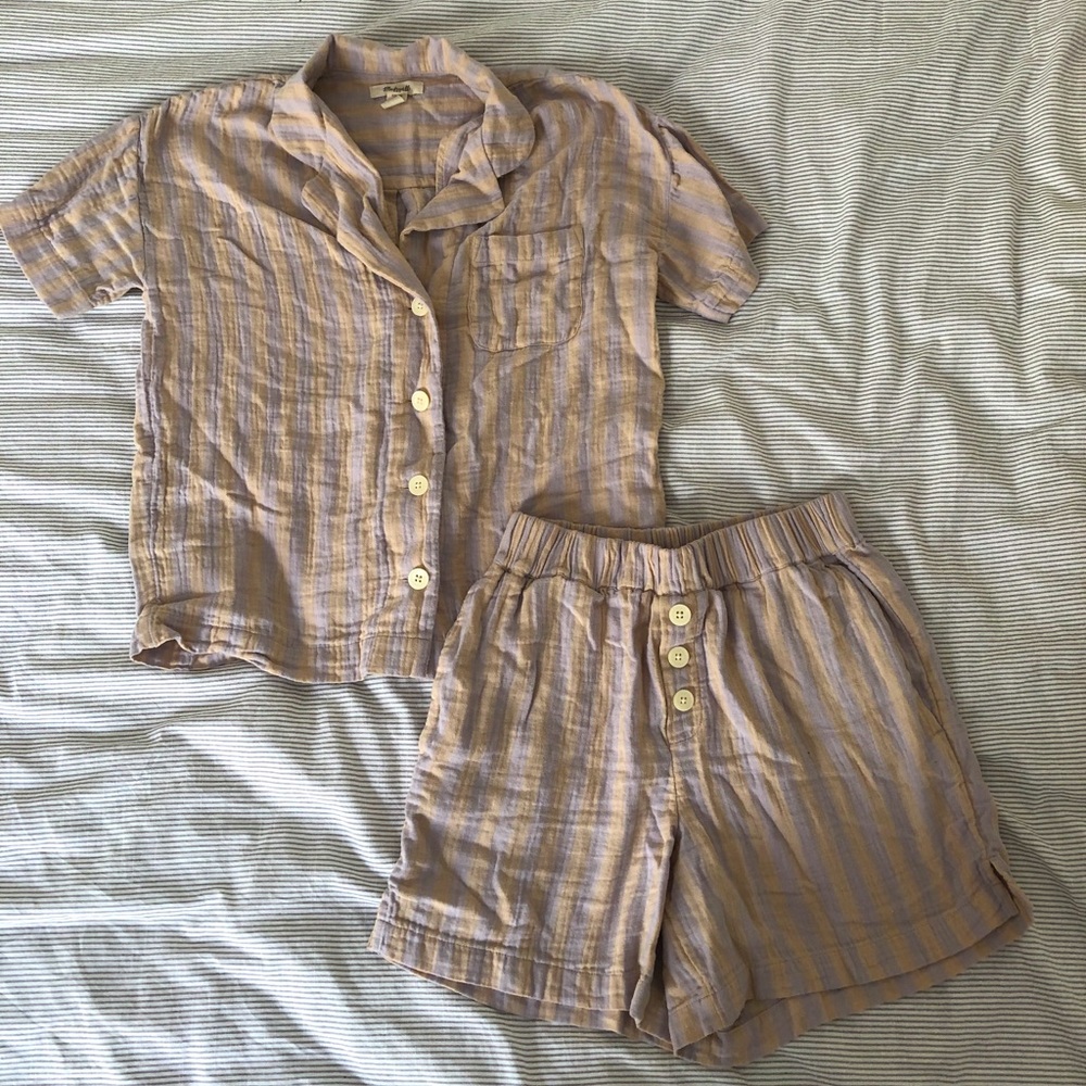 NWOT Madewell Pajama Set